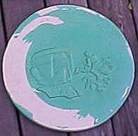 Plaster Sculpting for Biker Scout Coin (coated with PVA mold release)