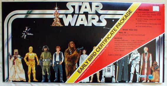Figure Stand Lever Gear 1977 Early Bird Display Mail-Away-in 12 Vintage Star War 
