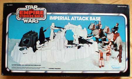 VINTAGE STAR WARS HOTH IMPERIAL ATTACK BASE PLAYSET PARTS KENNER ice wall bridge 