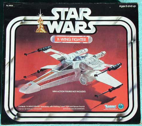vintage star wars x wing fighter toy